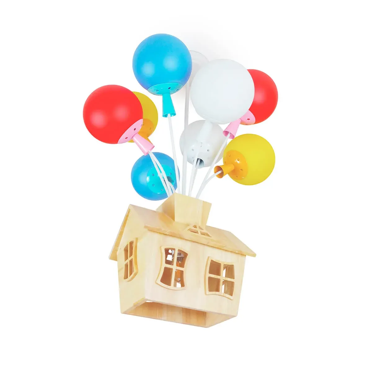 Lámpara infantil modelo Casa con globos «Up»