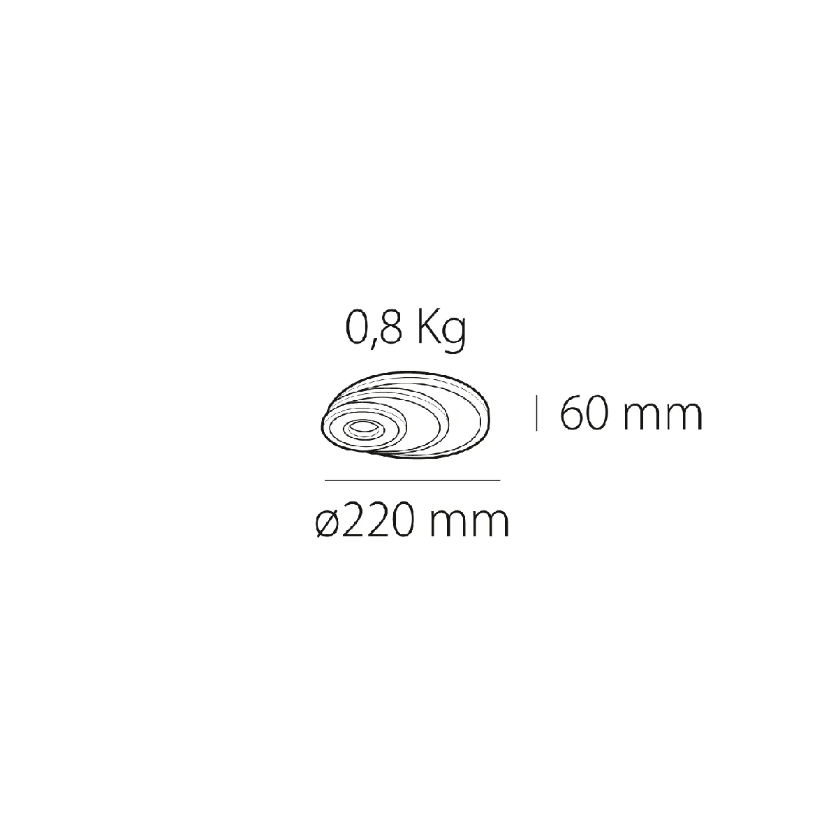 Plafón LED modelo Albiorix con diseño circular - Imagen 8