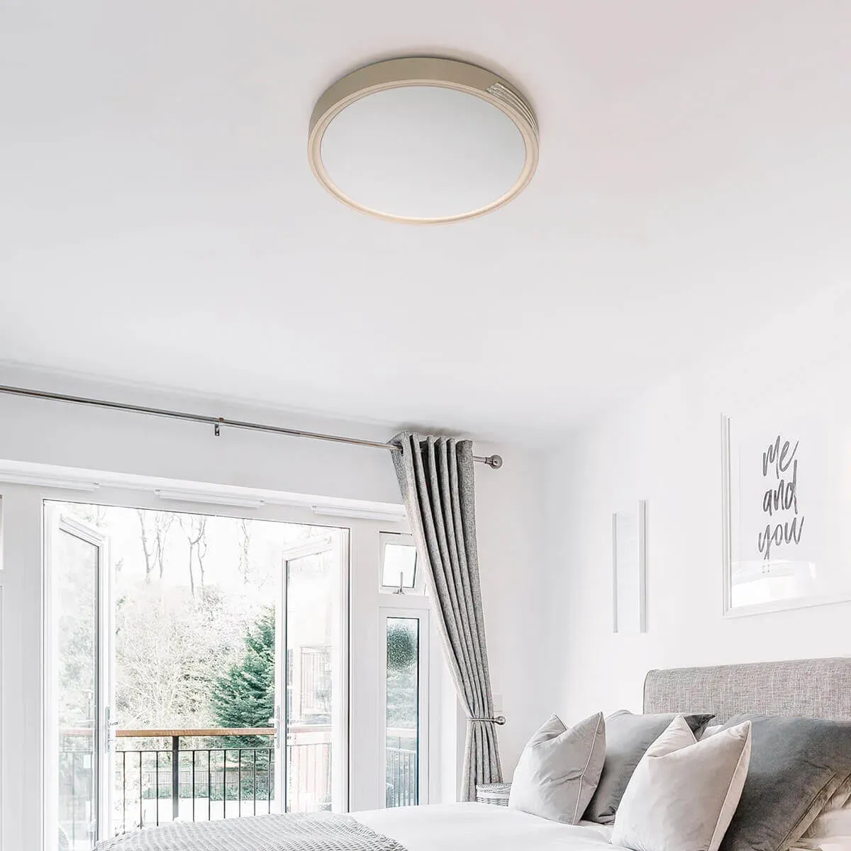 Plafón de Techo LED Moderno Skoll en Blanco, Gris o Champagne con Diseño Elegante - Imagen 3