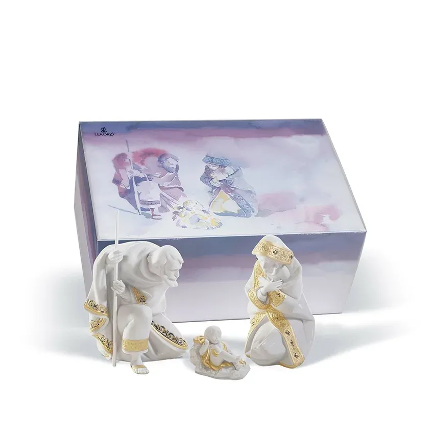 Belén completo Noche de Paz – lustre oro de Lladró - Imagen 2