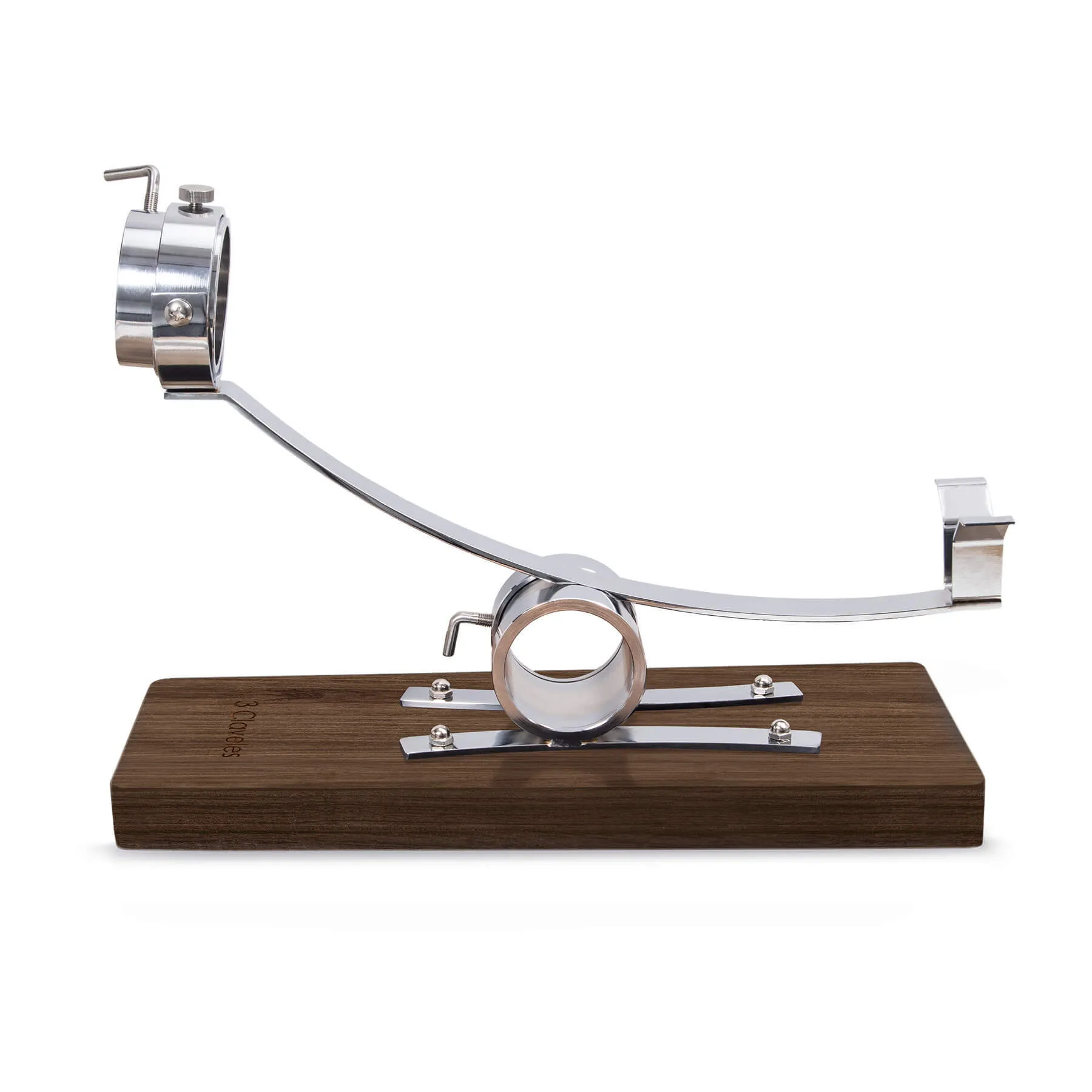 Soporte Jamonero Basculante con cabezal giratorio 3 Claveles + Cuchillo jamonero + cubre jamón de regalo - Imagen 3