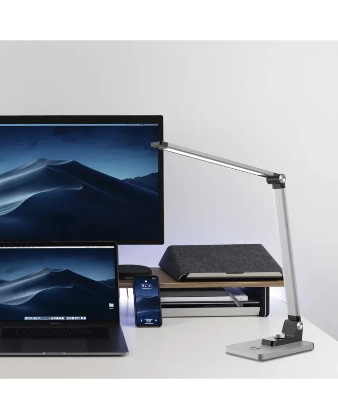 Lámpara de escritorio LED Nelson con carga inalámbrica - Imagen 4