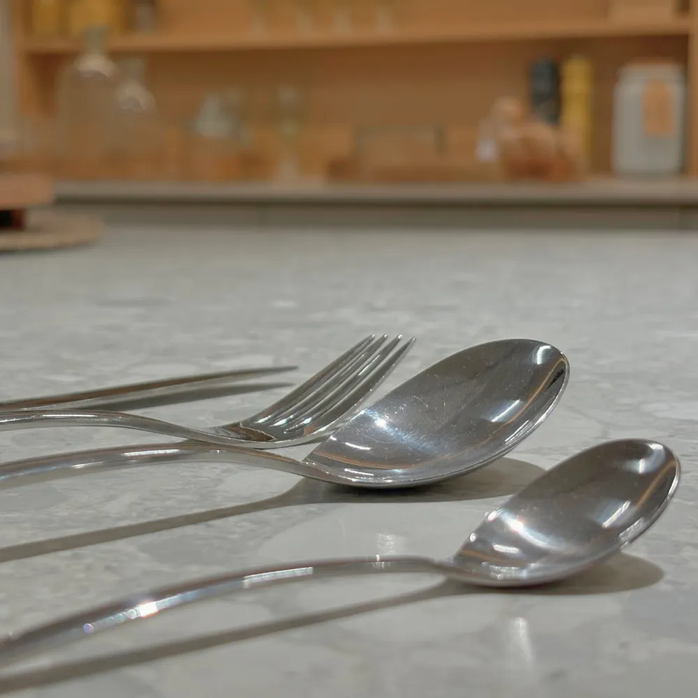 Cubiertos Tierra de acero inoxidable set de 24 Silver - Imagen 3