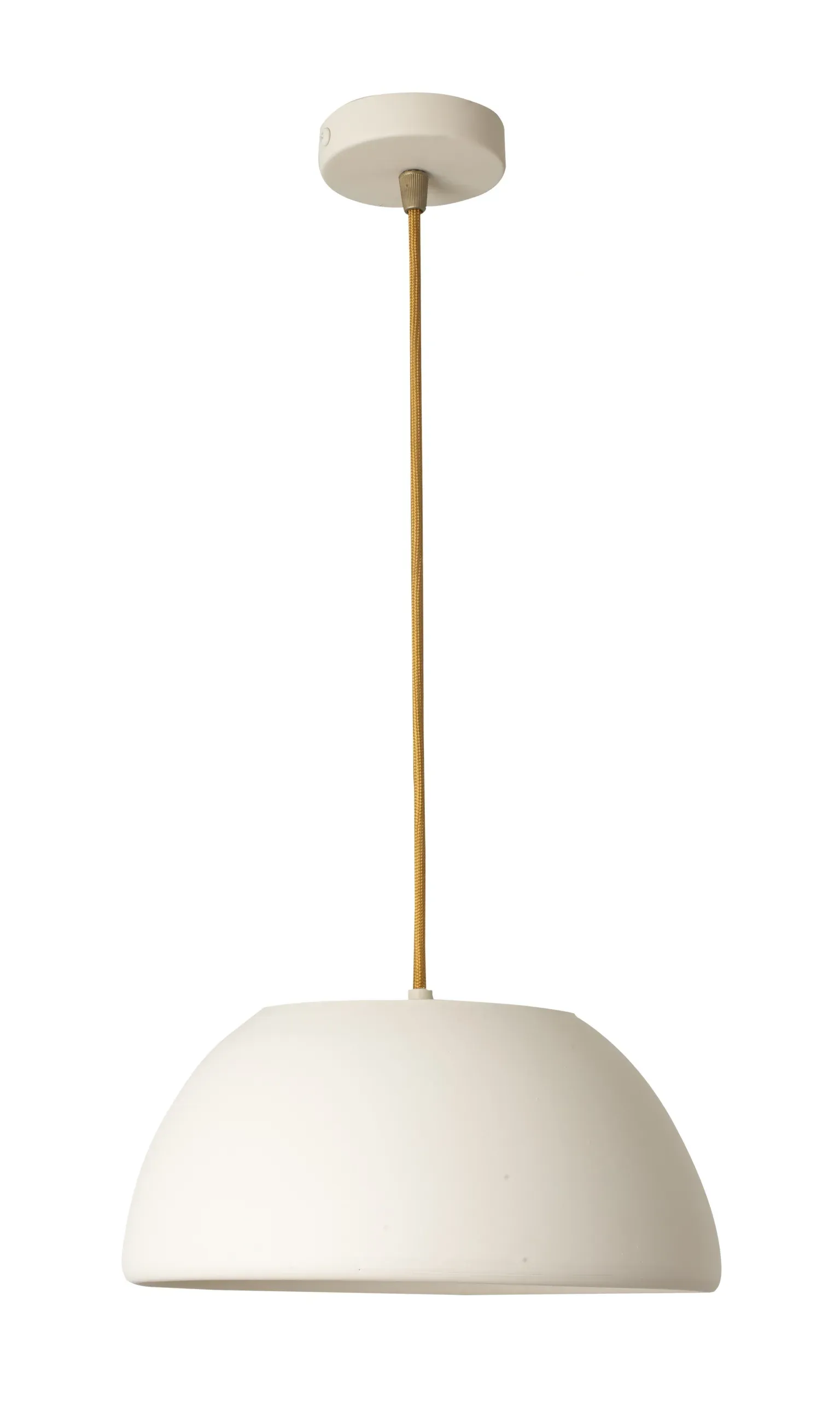 Lámpara colgante de cerámica blanca