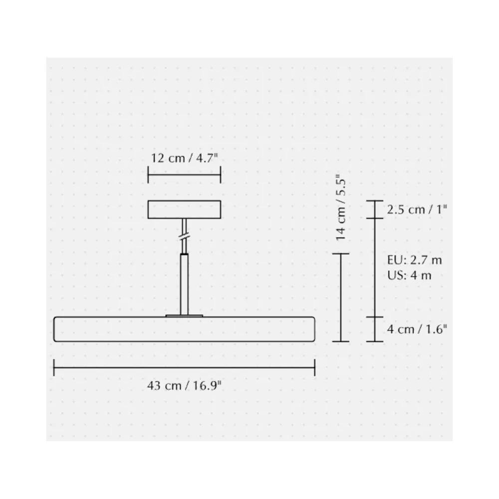 Lámpara colgante Asteria Medium en acero LED Pearl White - Imagen 5