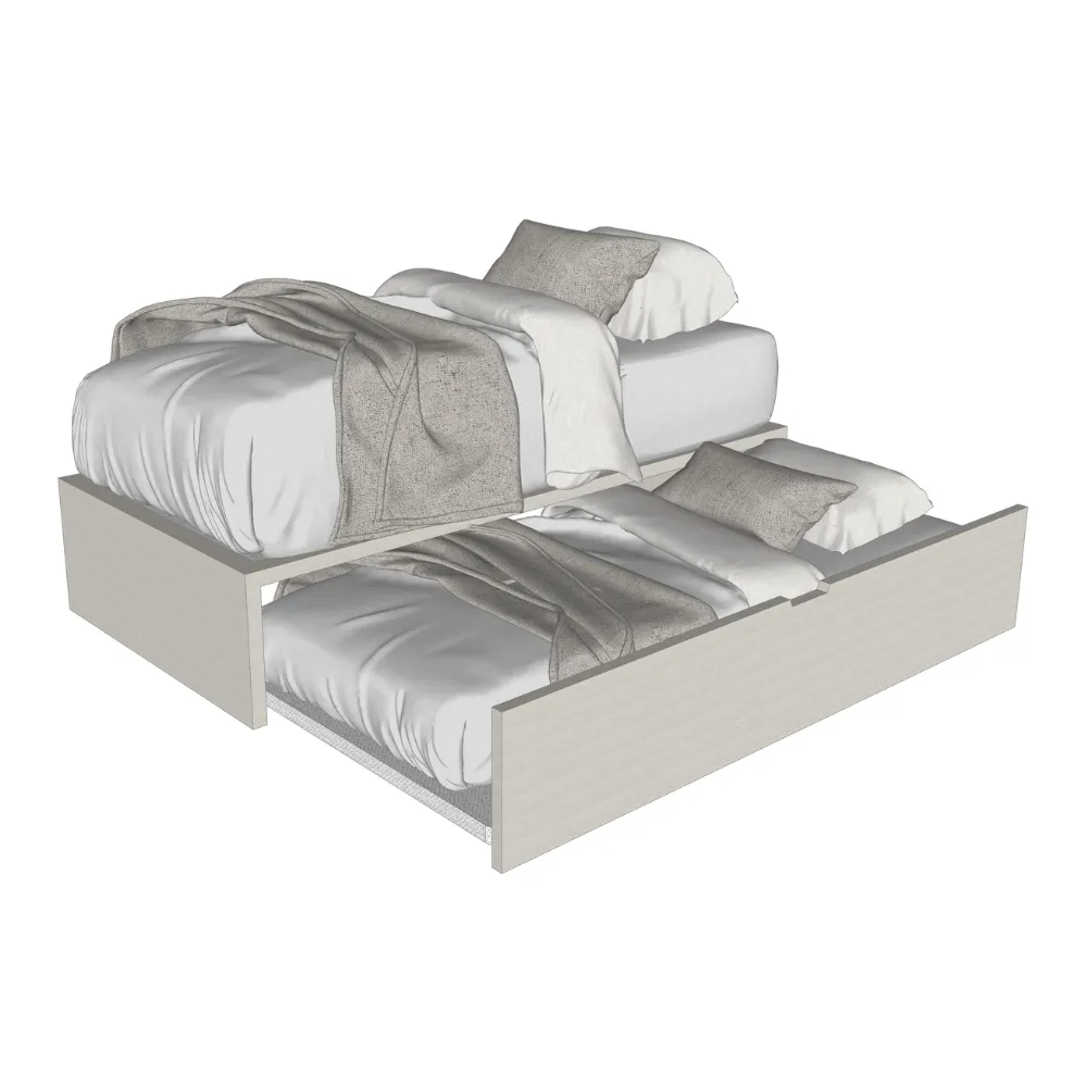 Cama nido tapizada SUENH Verified 90×190 Off White - Imagen 3