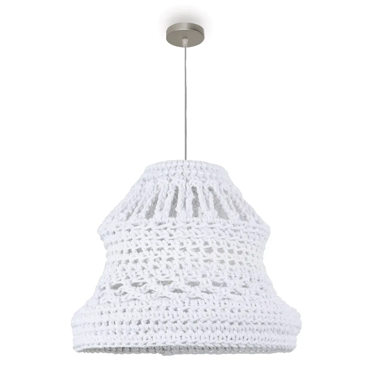 Lámpara Colgante de Macramé Boho Chic