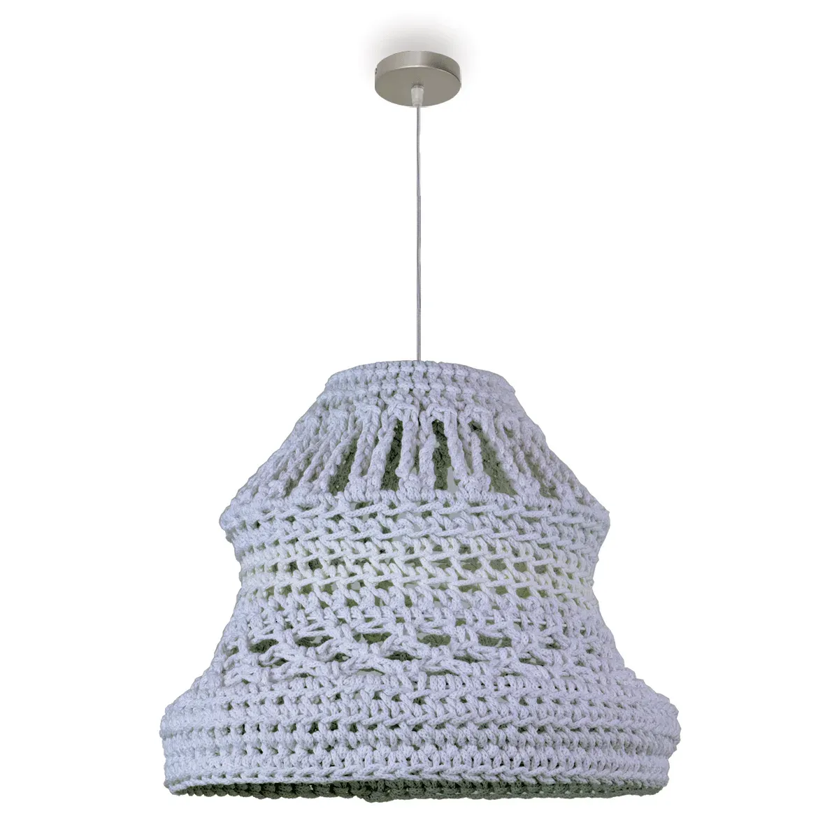 Lámpara Colgante de Macramé Boho Chic - Imagen 2