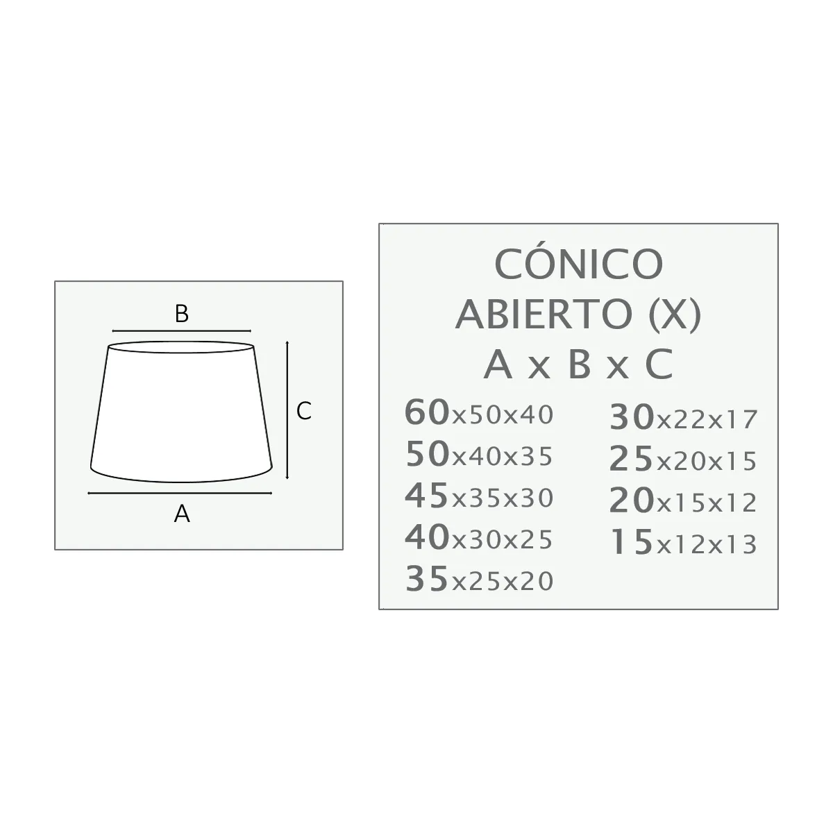 Pantalla de tela varios colores forma cónica abierta para lámparas - Imagen 5