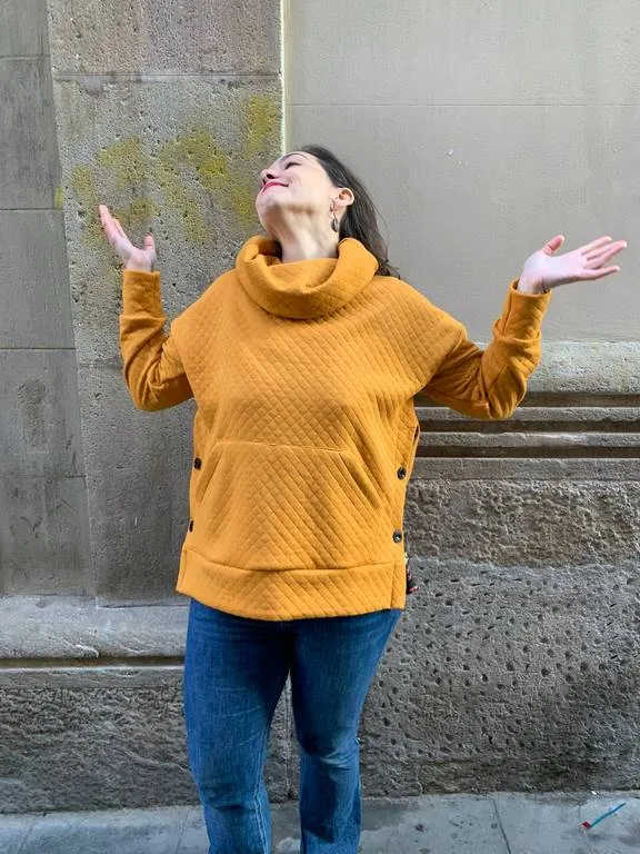 Sudadera Lactancia Detela Mostaza - Imagen 3