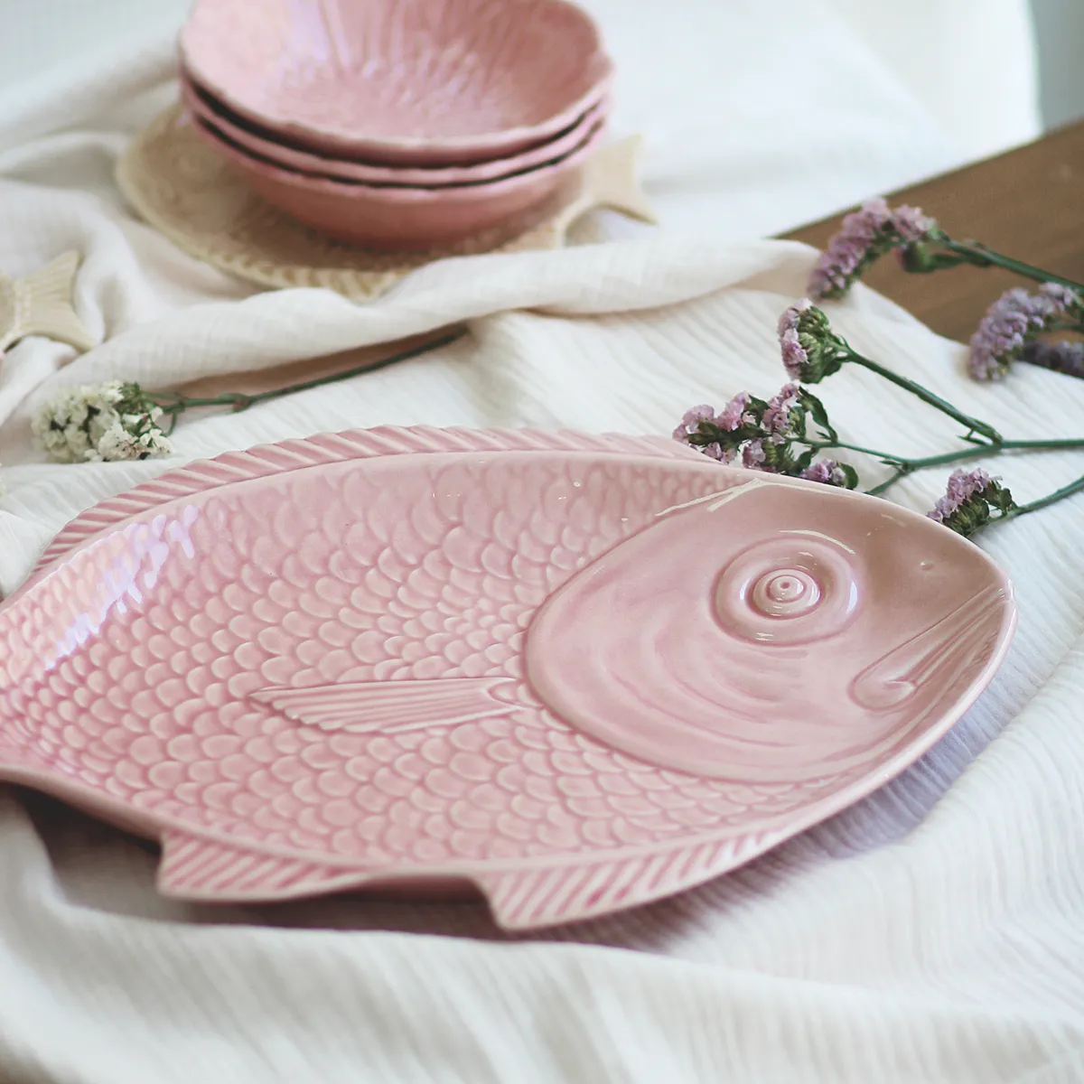 Bandeja – Pez – Rosa - Imagen 3