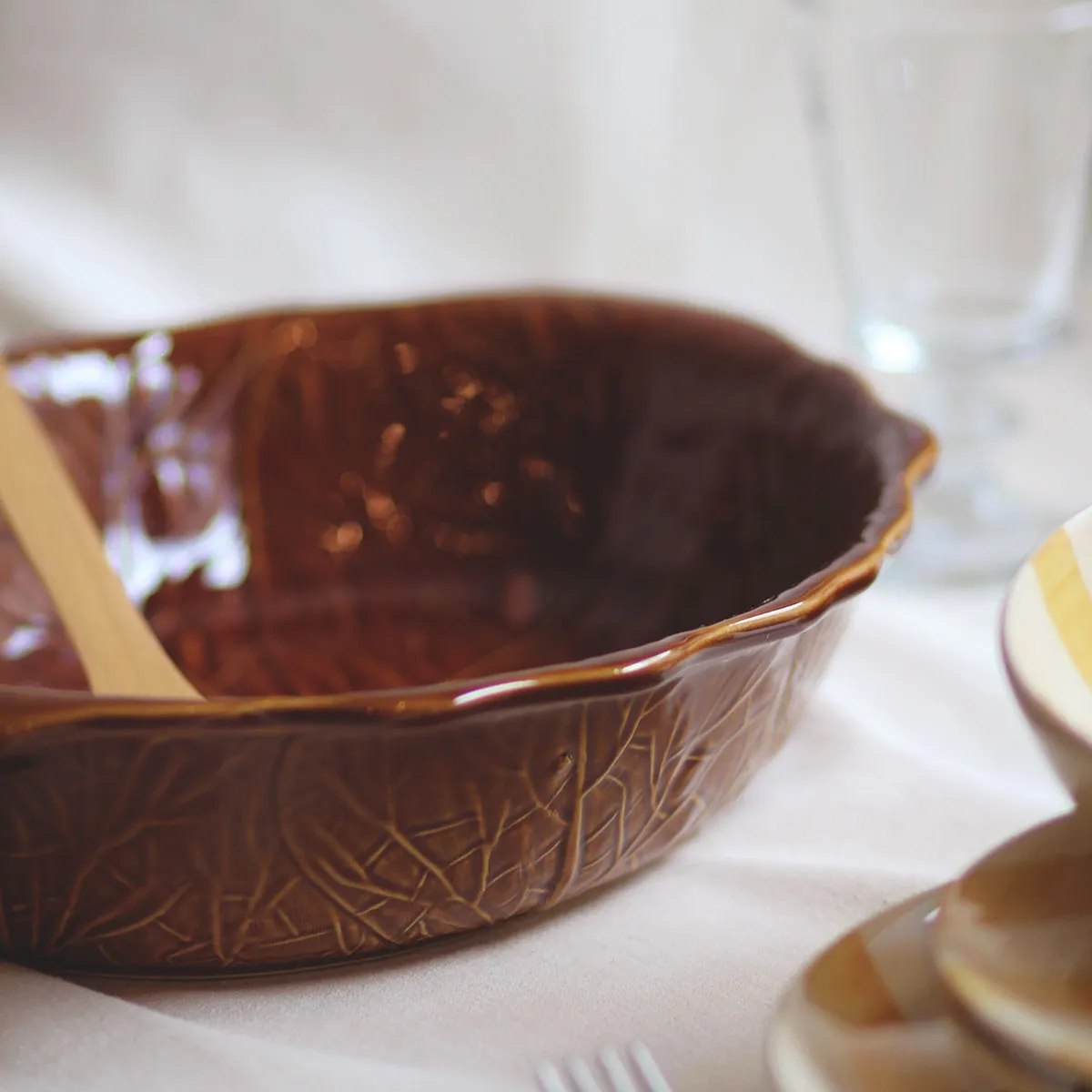 Fuente para horno ovalada – Marrón - Imagen 5