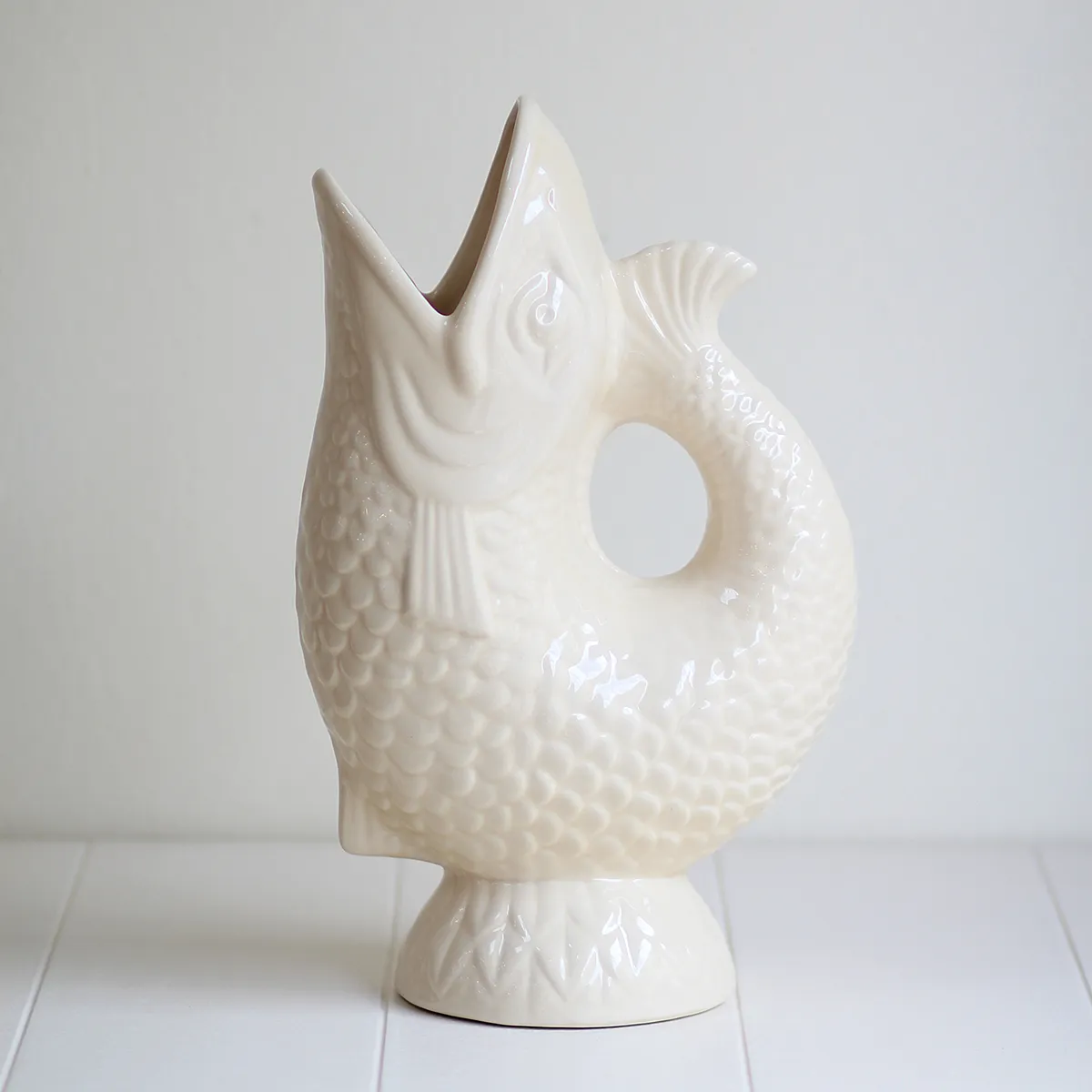 Jarra pez – Grande – Crema - Imagen 7