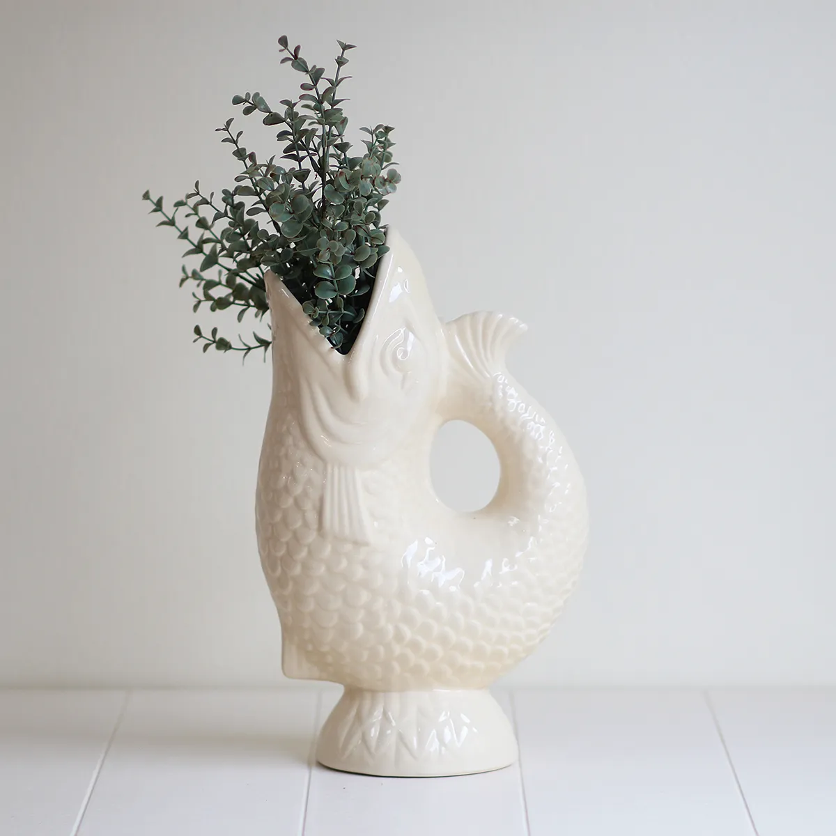 Jarra pez – Grande – Crema - Imagen 6