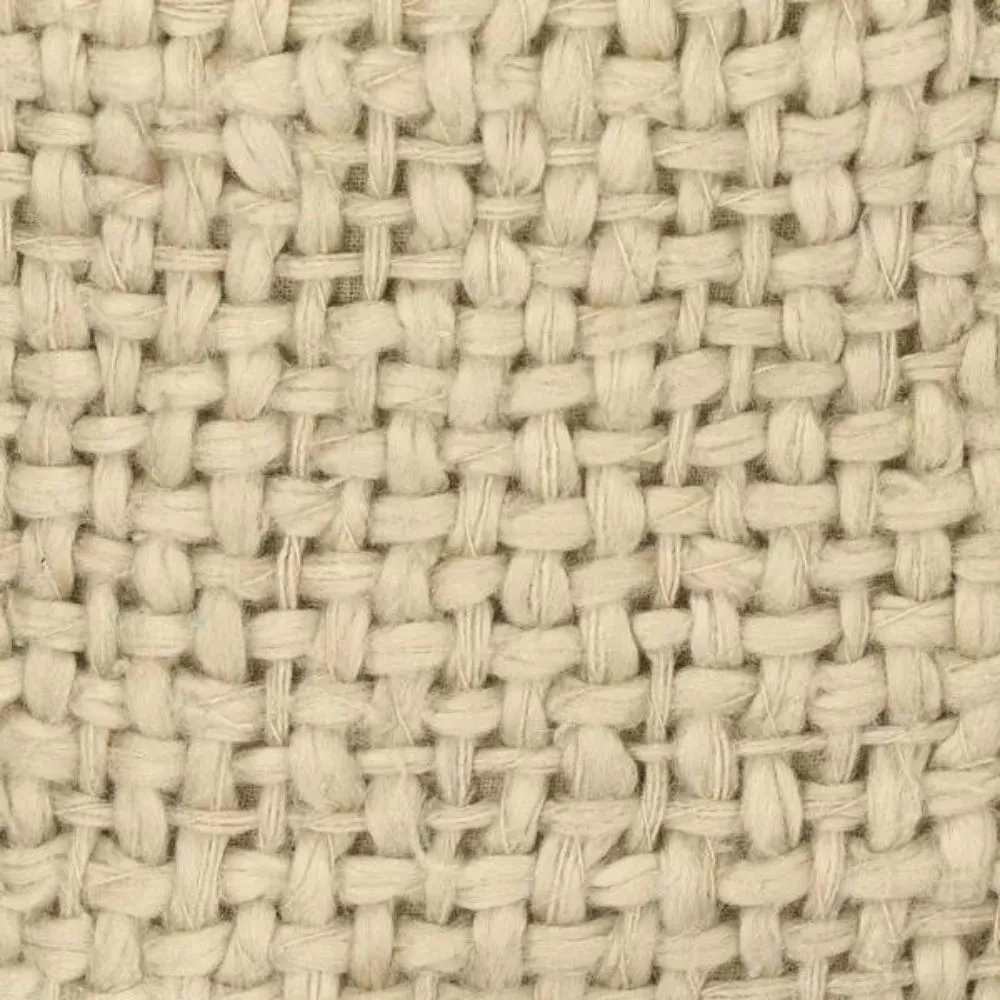 Taburete reposapiés Ashram en madera y algodón Sand - Imagen 3