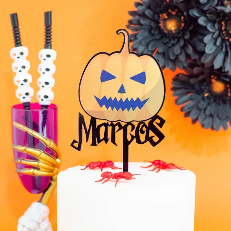 Topper especial Calabaza impresa Halloween
