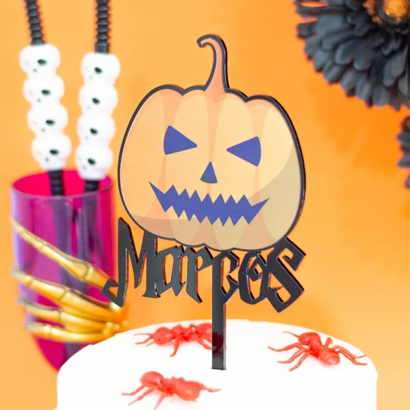 Topper especial Calabaza impresa Halloween - Imagen 2