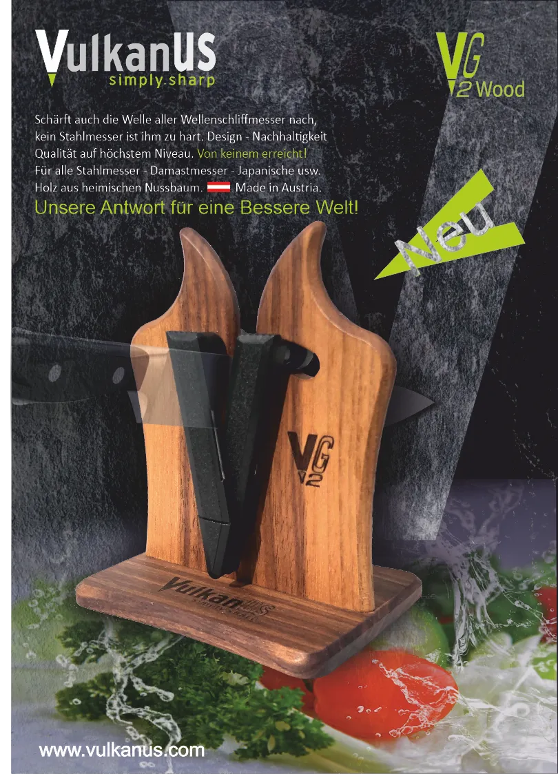 Afilador Vulkanus G2 fabricado en base de Madera. - Imagen 3