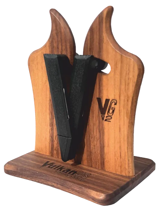Afilador Vulkanus G2 fabricado en base de Madera.