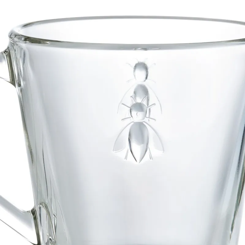 Taza mug Abejas – Transparente – Cristal Francés - Imagen 2