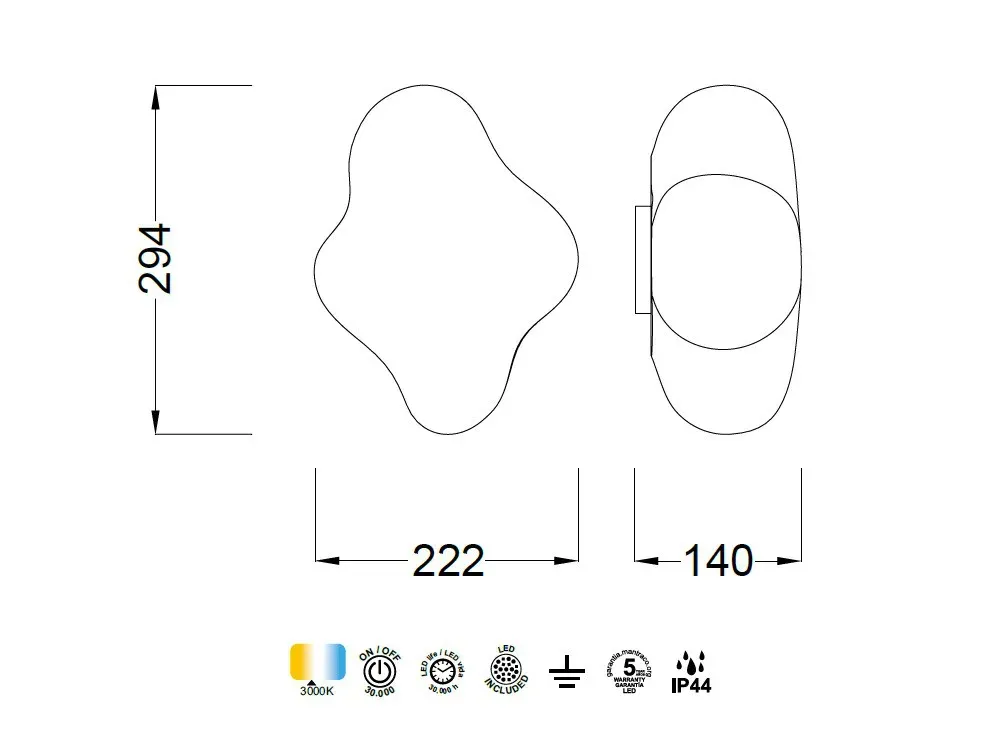 Lámpara de sobremesa portátil nube EOS LED RGB - Imagen 5