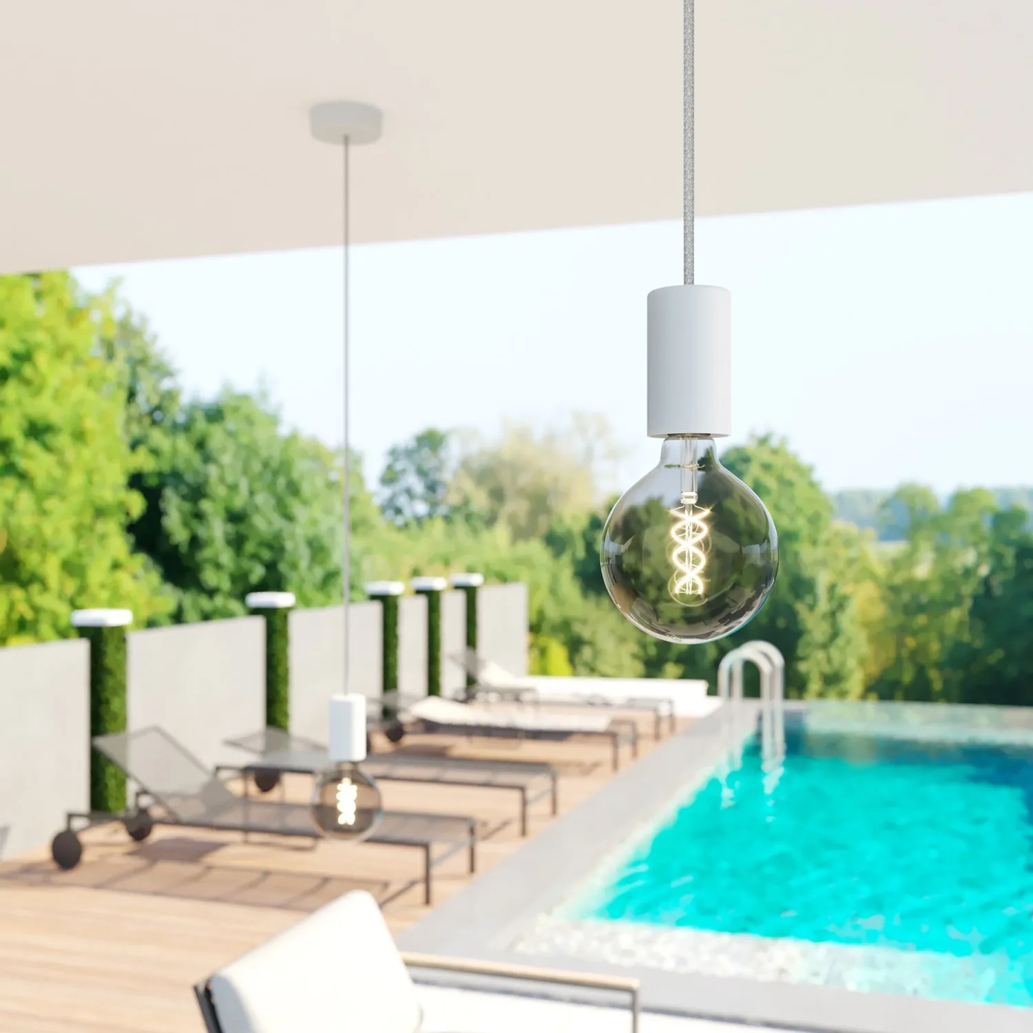 Cable eléctrico exterior Eiva IP65 en lino Grey - Imagen 3