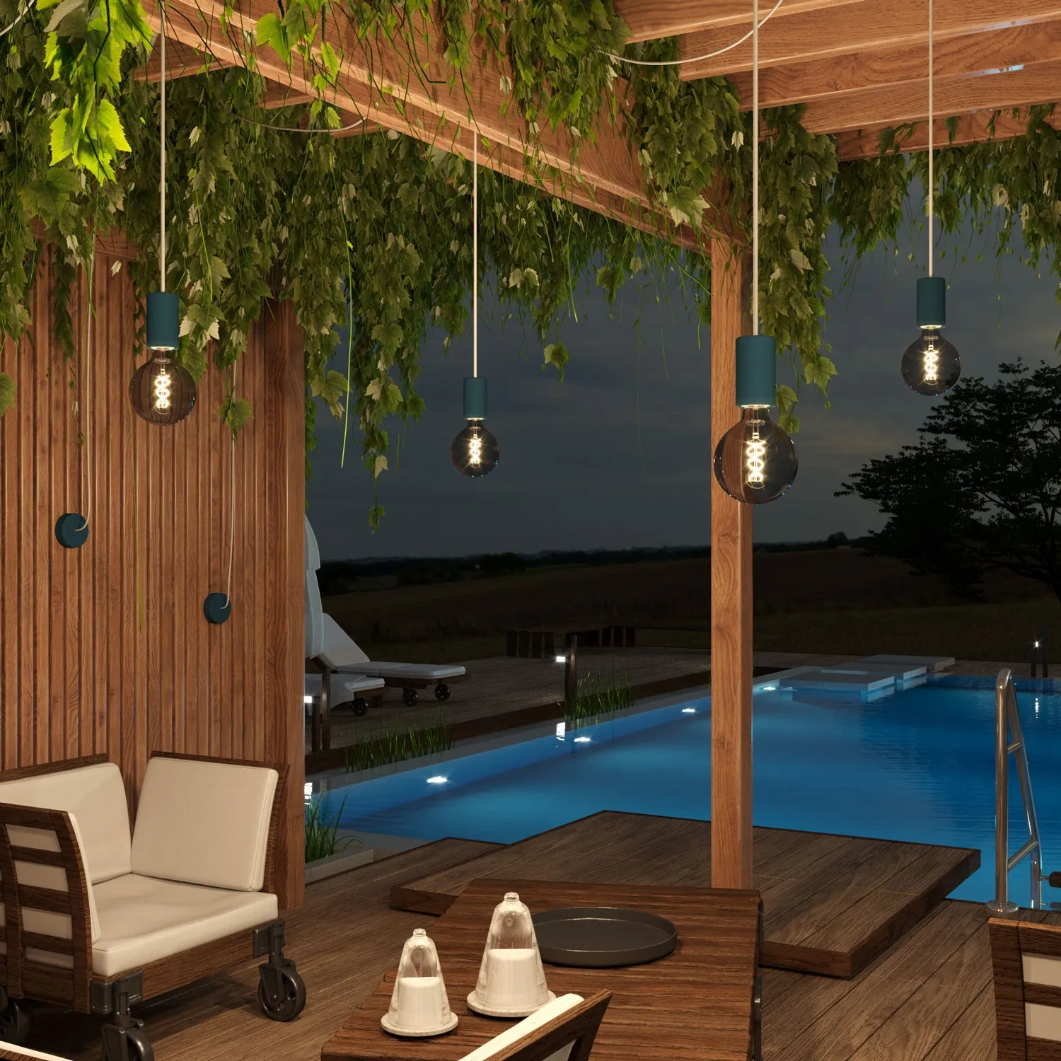 Cable eléctrico exterior Eiva IP65 en lino Grey - Imagen 4