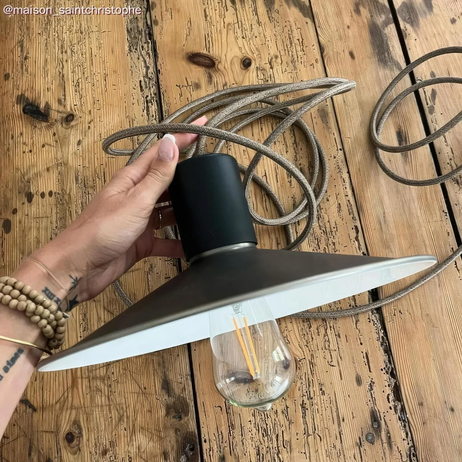 Cable eléctrico exterior Eiva IP65 en lino Brown - Imagen 7