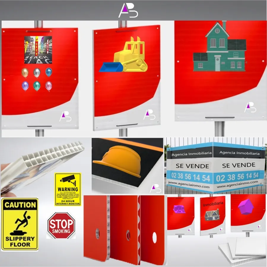 Panel pp de 450 g/m² con plancha cámara hueca estructura ondulada formato Din-A2, 42 x 59,40 cm - Imagen 5