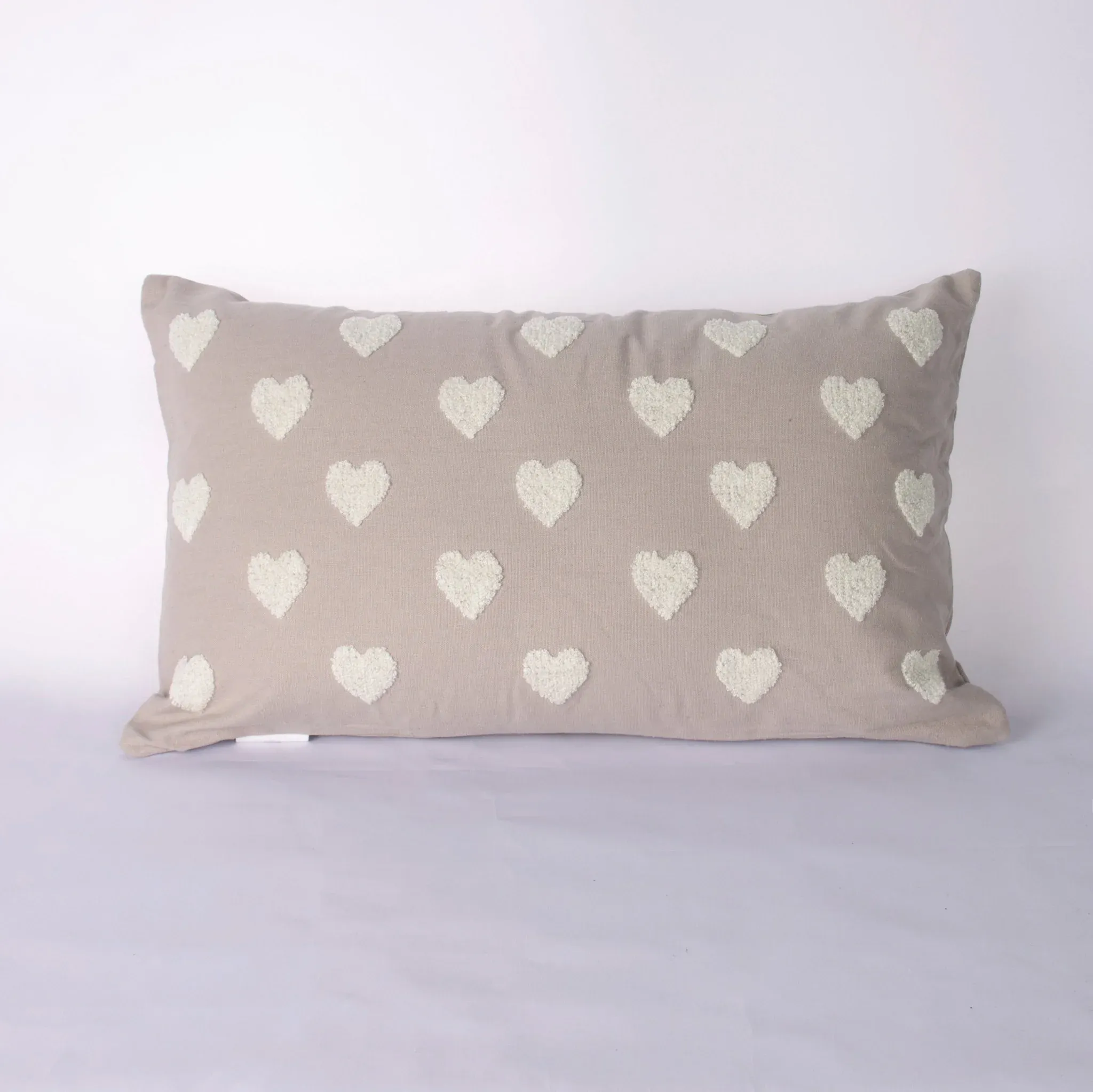 Cojín Con Diseño De Corazón Algodón Y Poliéster - Imagen 2