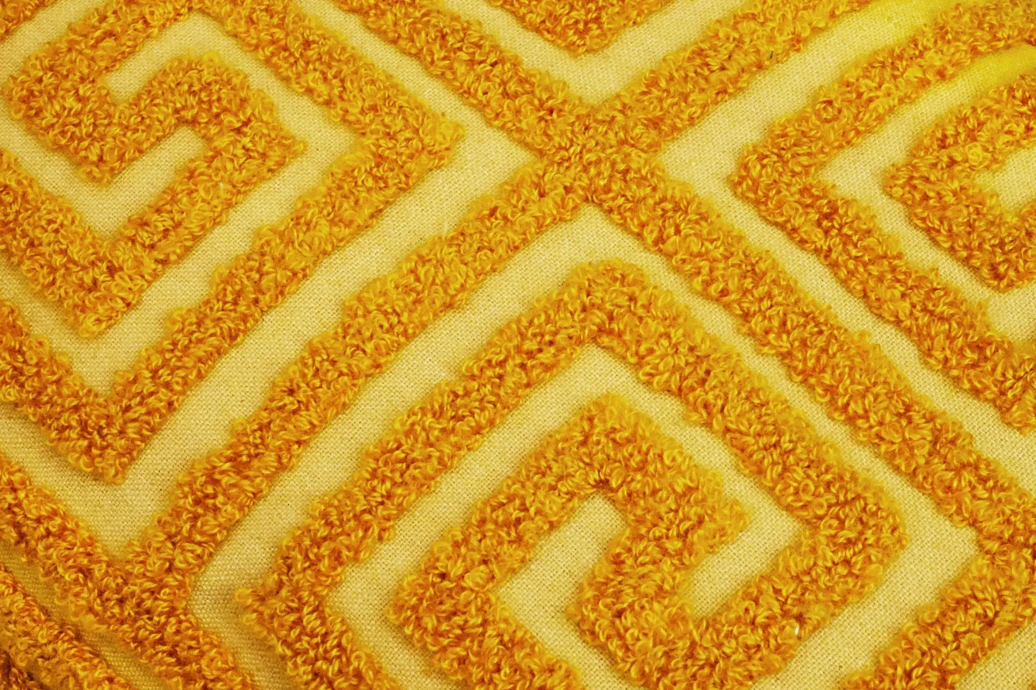 Cojín Con Bordado Diseño Laberinto Algodón Y Poliéster - Imagen 4