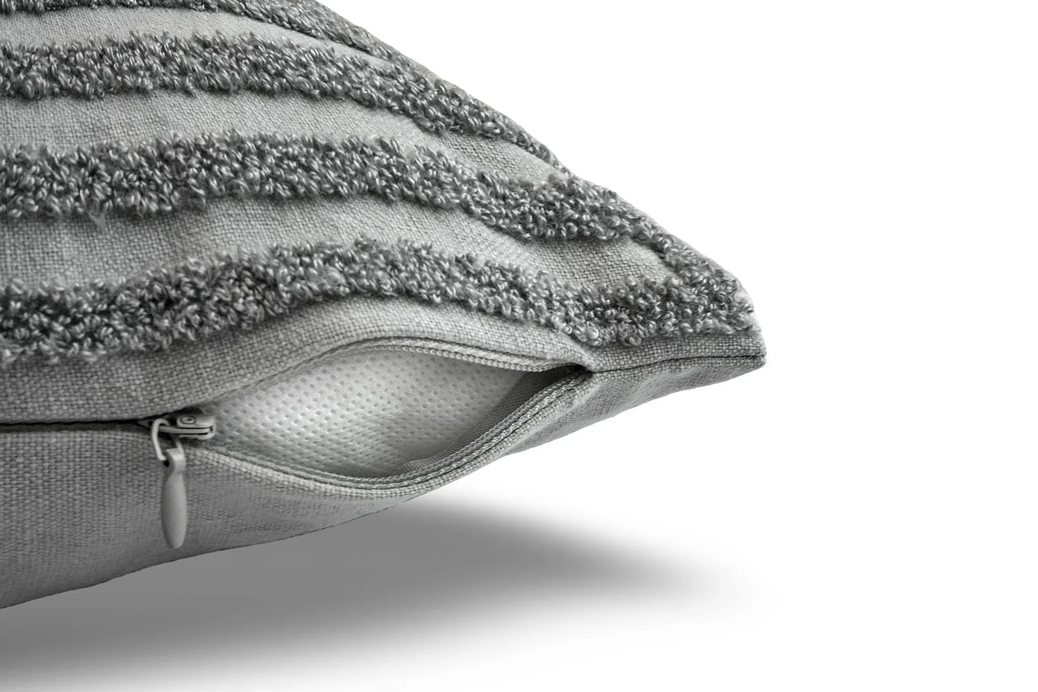 Cojín Con Bordado Diseño Laberinto Algodón Y Poliéster - Imagen 8