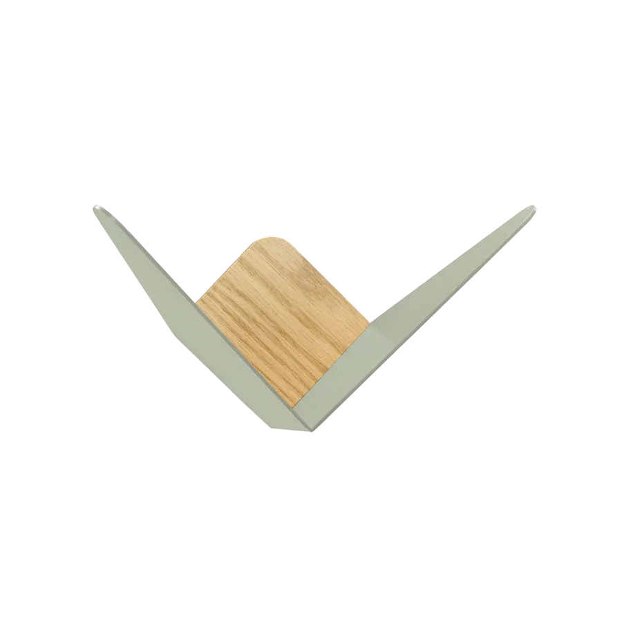 Perchero Butterflies en Roble y metal Nuance Olive Mini