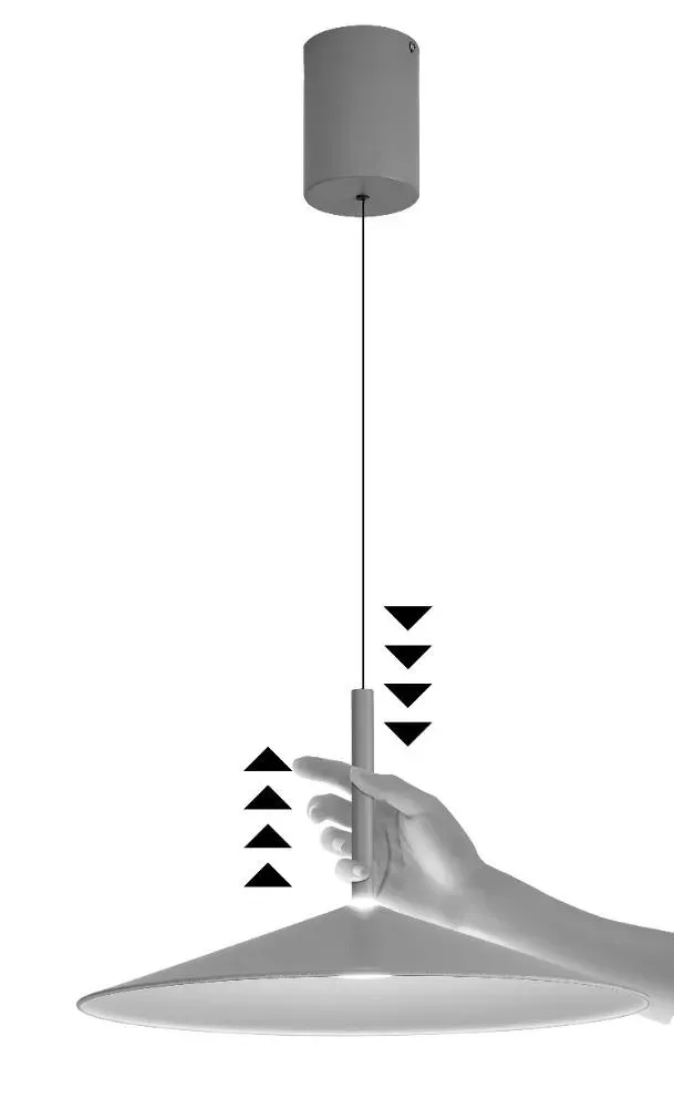 Lámpara Colgante CALICE de Aluminio y Acrílico con LED Integrado – Regulable en Altura - Imagen 3
