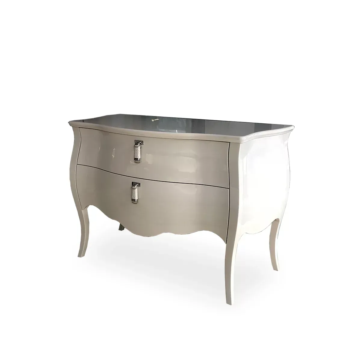 Cómoda Canova en laca beige de Fendi Casa