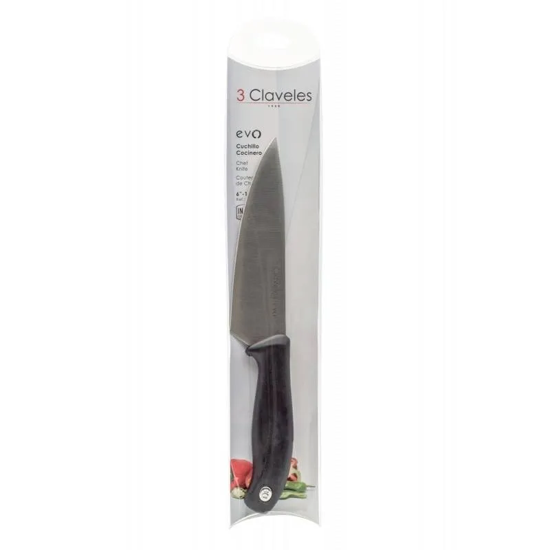 3 Claveles Cuchillo Cocina Evo 15cm