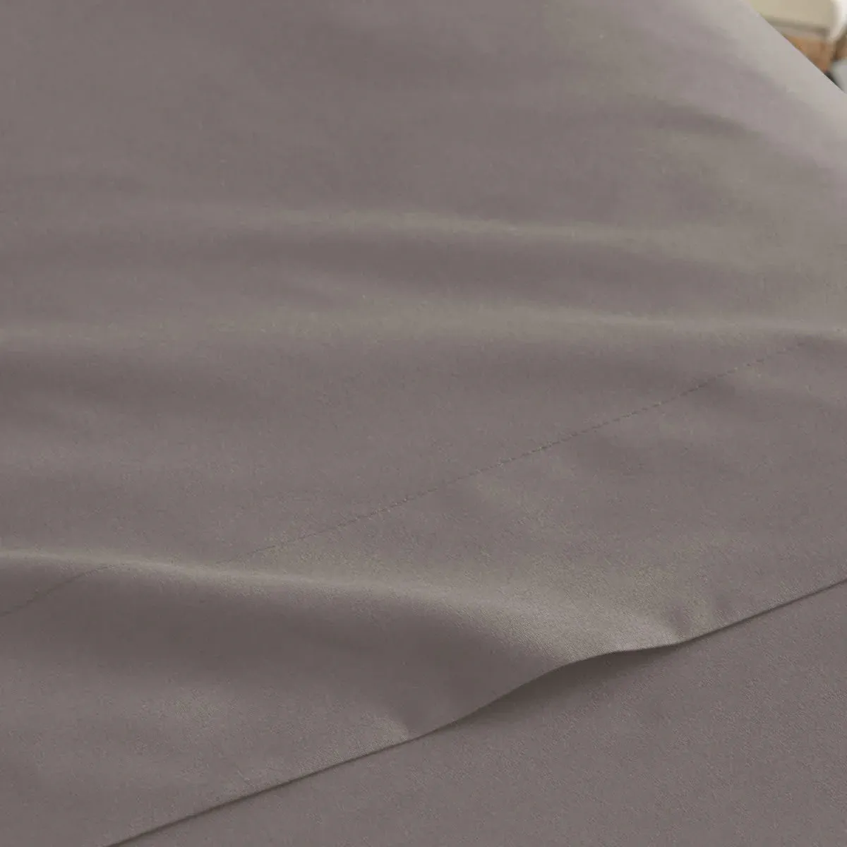 Juego De Sabana 50% Poliéster 50%Algodón Gris Claro - Imagen 3