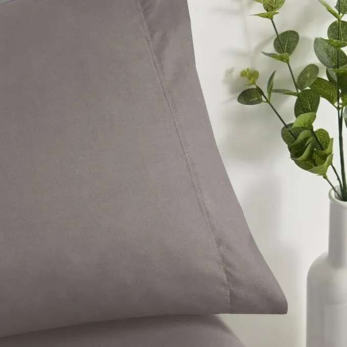Juego De Sabana 50% Poliéster 50%Algodón Gris Claro - Imagen 4
