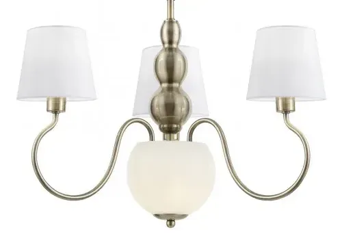 Lámpara colgante tres brazos Máxima con pantallas clásicas - Imagen 3