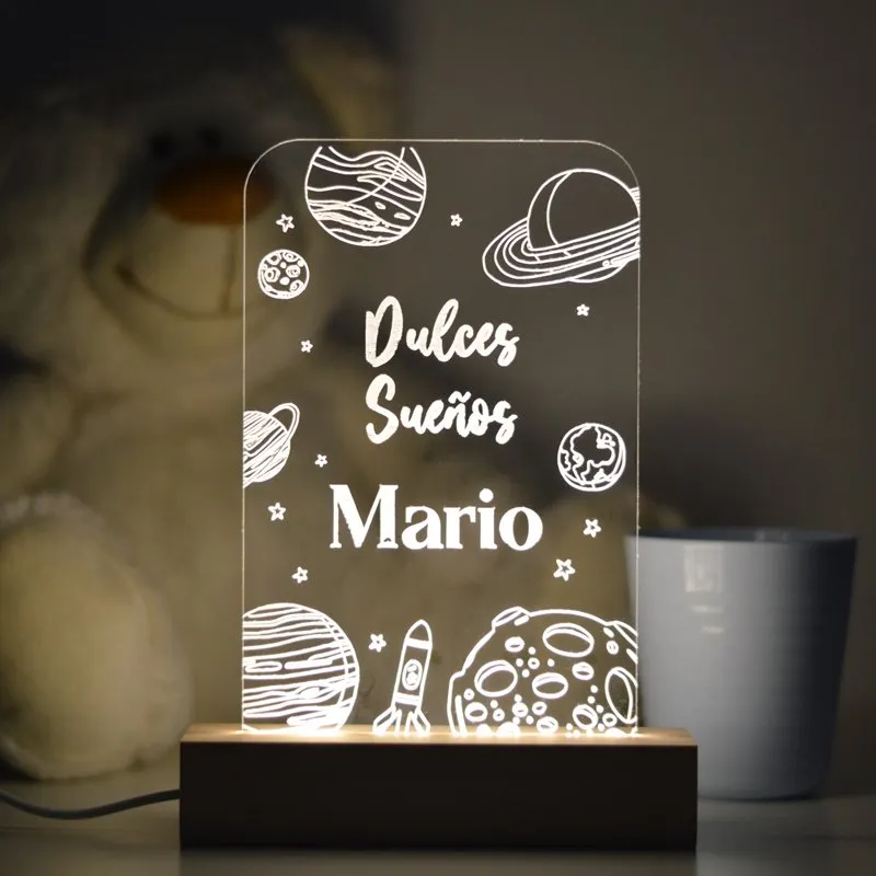 Lámpara noche infantil personalizada - Imagen 2