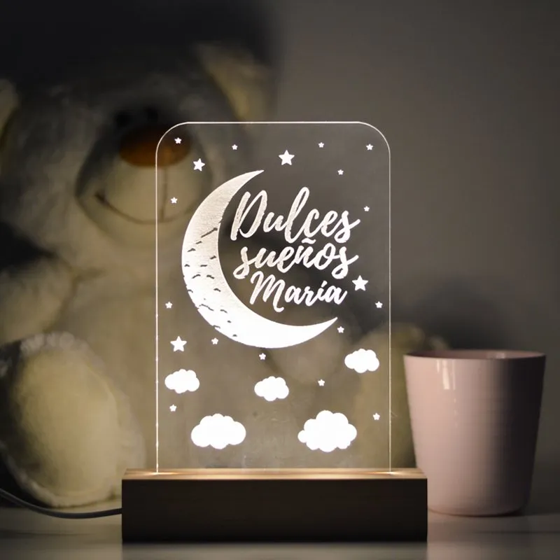 Lámpara noche infantil personalizada