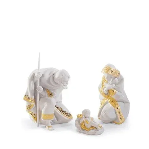 Belén completo Noche de Paz – lustre oro de Lladró