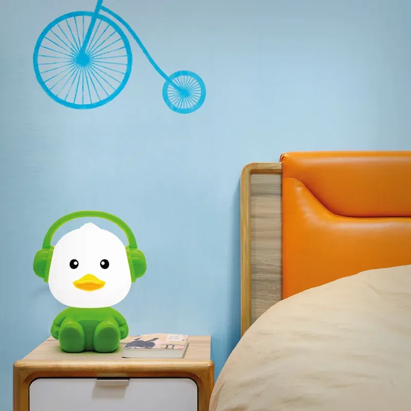 Lámpara de Sobremesa Infantil Pato con cascos - Imagen 5