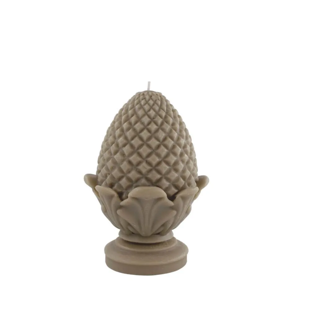 Vela decorativa Pinacle Brown Small