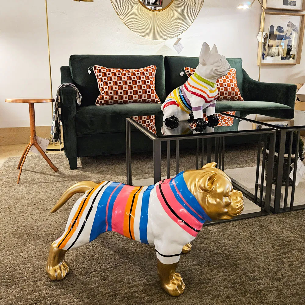 Taison pitbull de oro y rayas - Imagen 3