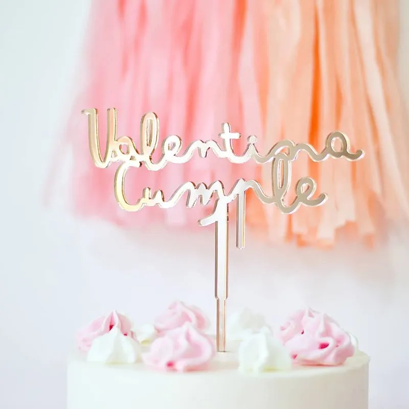 Topper personalizado 3 líneas