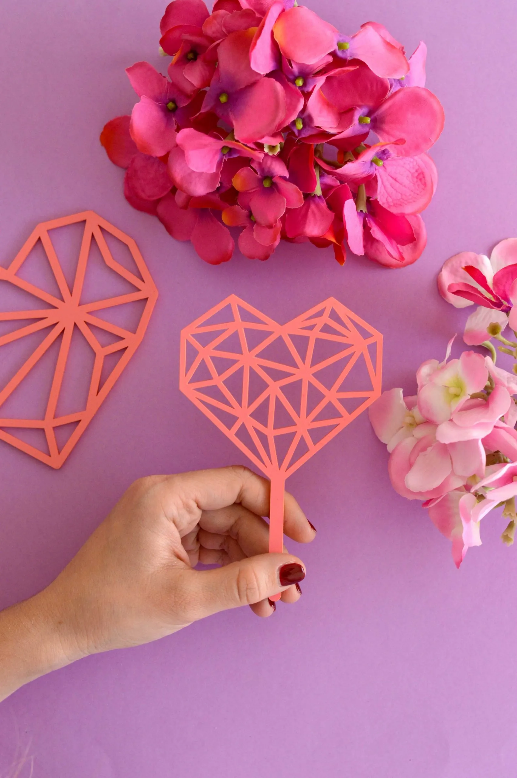 Topper corazón origami especial San Valentín - Imagen 2