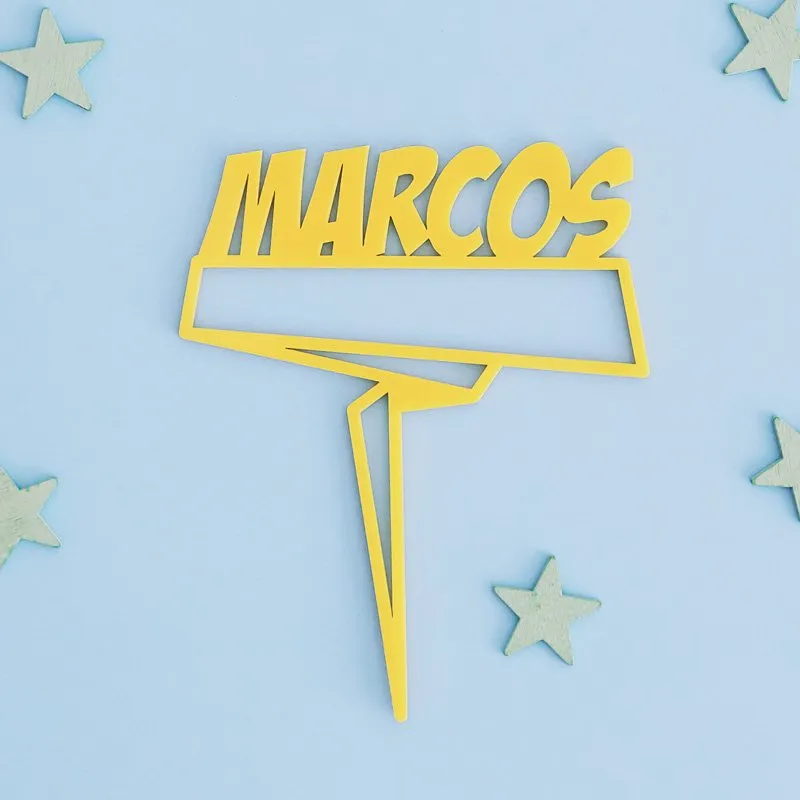 Topper personalizado nombre superhéroe