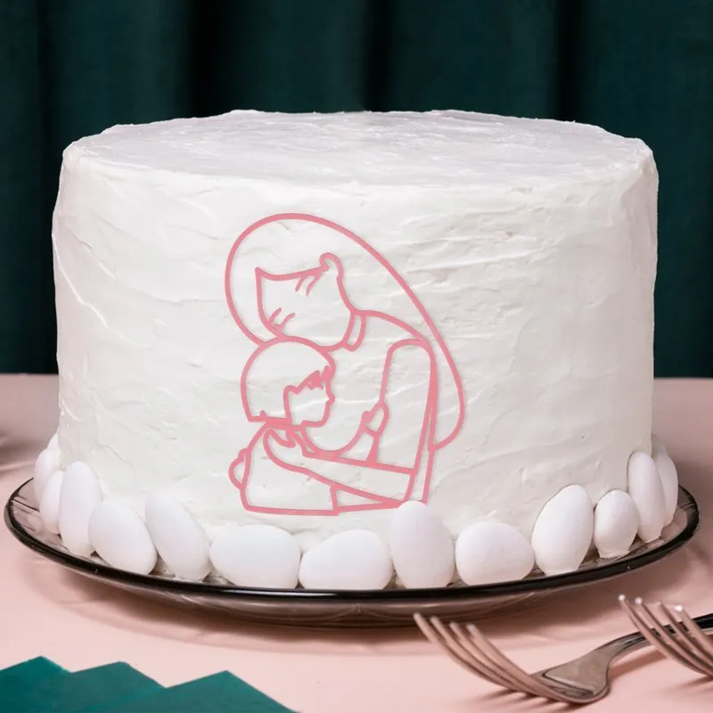 Topper frontal silueta mamá Día de la Madre - Imagen 2