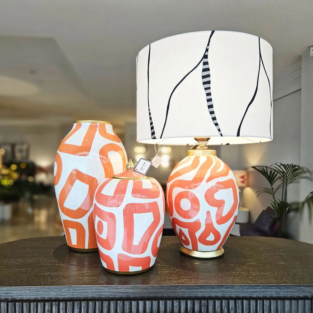 Tibor Tulum en naranja y blanco - Imagen 2